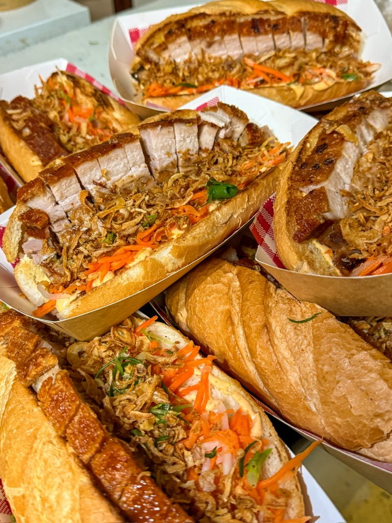 Selection of Banh Mi rolls