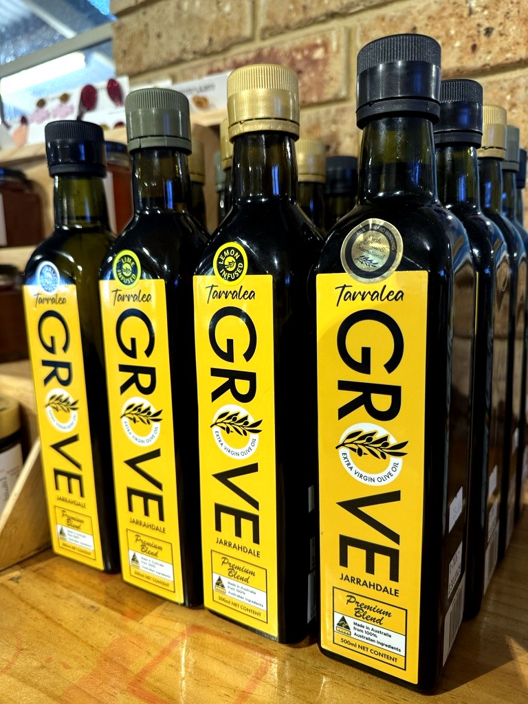 Tarralea Grove extra virgin olive oil bottles